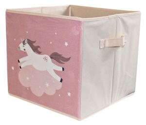 Cutie depozitare unicorn roz 30×30 cm