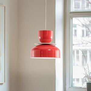 ALDEX Lampă suspendată Uto, roșie, Ø 30 cm, metal, reglabil, Roșu, Camera de zi / sufragerie, Metal, Modern