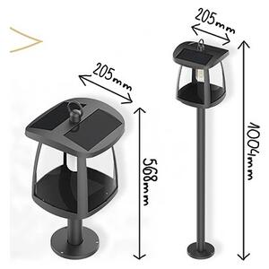 Viking - Lampă solară LED cu senzor LED/2W/3,7V IP54 4000K 2000 mAh