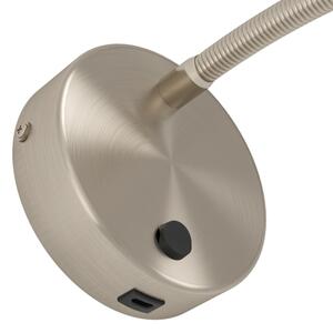 Eglo 901783 OLIVANDINO - lampă de perete LED flexibilă cu USB, 3,8W/230V, crom