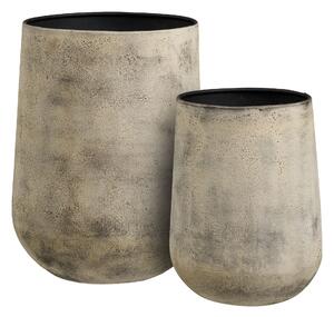 Set de 2 ghivece de flori Hiamiraina 3 (bej antic). 1146599