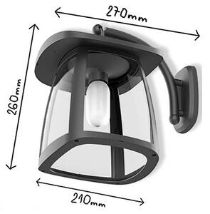 Viking - Aplica solară de perete LED dimabilă/2W/3,7V IP54 4000K 2000 mAh