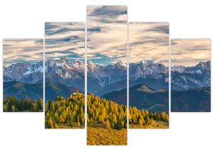 Tablou - panorama montană (150x105 cm)