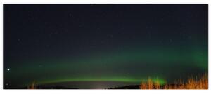Tablou cu aurora borealis (120x50 cm)