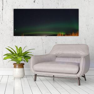 Tablou cu aurora borealis (120x50 cm)