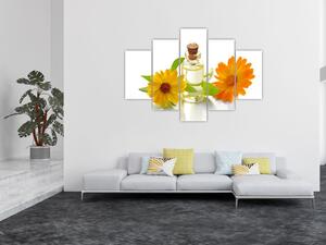 Tablou cu ulei de flori (150x105 cm)