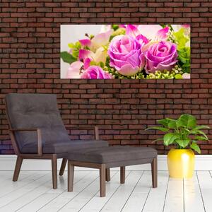 Tablou cu trandafiri (120x50 cm)
