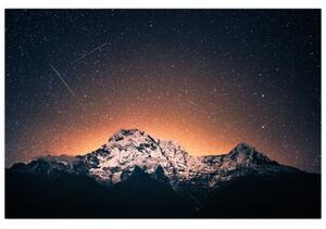 Tablou cu cerul nocturn și munți (90x60 cm)