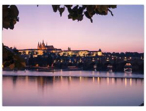 Tablou cu palatul din Praga și Vltava (70x50 cm)