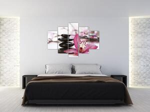 Tablou cupietre pentru masaj și orhidee (150x105 cm)