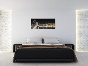 Tablou cu podul Brooklin și New York (120x50 cm)