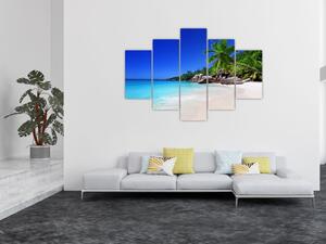 Tablou cu plaja pe insula Praslin (150x105 cm)