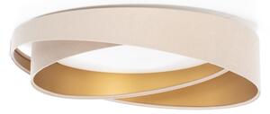 Plafonier LED dimabil SM GALAXY M LED/24W/230V diam. 55 cm bej/auriu + telecomandă