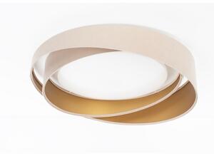Plafonier LED dimabil SM GALAXY M LED/24W/230V diam. 55 cm bej/auriu + telecomandă