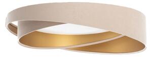 Plafonier LED dimabil SM GALAXY M LED/24W/230V diam. 55 cm bej/auriu + telecomandă