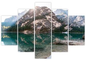 Tablou cu lac montan (150x105 cm)