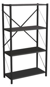 Biblioteca Jackrey Pako World Antracit 60x30x114 cm