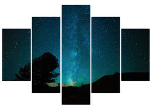 Tablou cu cerul nocturn și stele (150x105 cm)