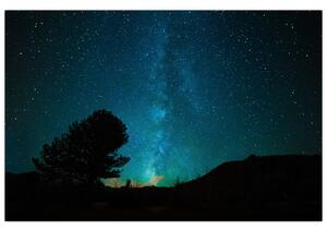 Tablou cu cerul nocturn și stele (90x60 cm)