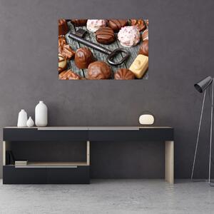 Tablou cu ciocolată și chei (90x60 cm)