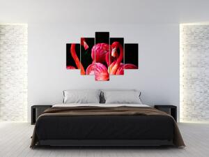 Tablou cu flamengo roșii (150x105 cm)