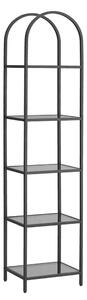 Biblioteca Vasagle Negru 40x30x183 cm