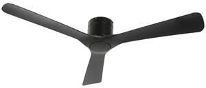 HOMCOM Ventilator de Tavan Reversibil, Ventilator Exterior sau Interior, cu Montare pe 3 Lame cu Telecomandă, Ф132x21 cm, Negru | Aosom Romania
