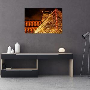 Tablou cu Louvre la Pris (90x60 cm)
