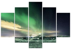 Tablou cu Aurora Borealis (150x105 cm)