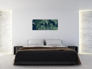 Tablou cu frunze de ferigă (120x50 cm)