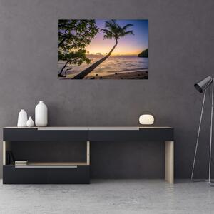 Tablou cu palmier pe plajă (90x60 cm)