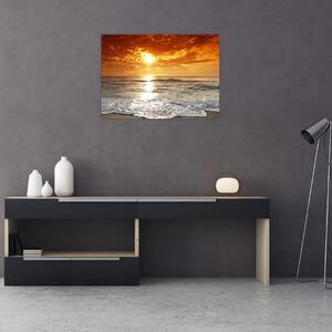 Tablou cu apus de soare din Corsica (70x50 cm)