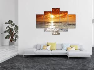 Tablou cu apus de soare din Corsica (150x105 cm)