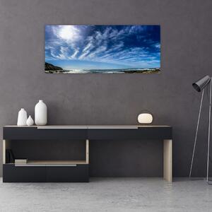 Tablou cu cerul și nori (120x50 cm)