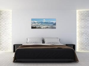 Tablou cu munții înzăpeziți (120x50 cm)