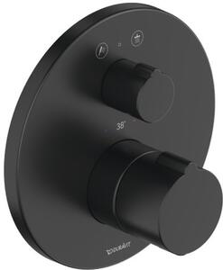 Duravit C.1 baterie cadă-duș ascuns da negru C14200014046