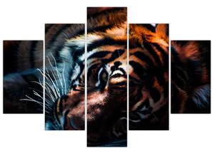 Tablou cu tigrul dormind (150x105 cm)