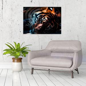 Tablou cu tigrul dormind (70x50 cm)