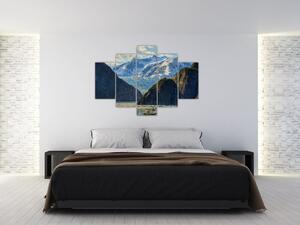 Tablou cu peisaj cu munții (150x105 cm)