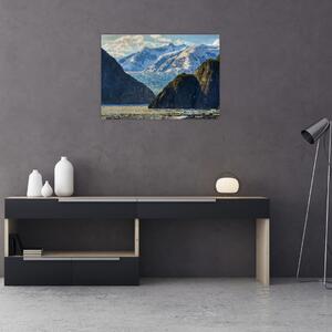 Tablou cu peisaj cu munții (70x50 cm)