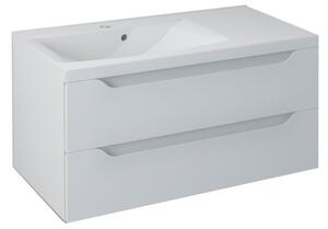 Sapho Sapho, dulap lavoar WAVE 89,7x45x47,8cm, alb, stânga (WA092L), WA092-3030