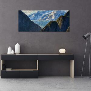 Tablou cu peisaj cu munții (120x50 cm)