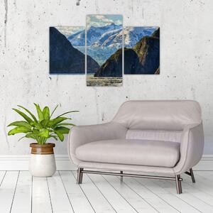 Tablou cu peisaj cu munții (90x60 cm)