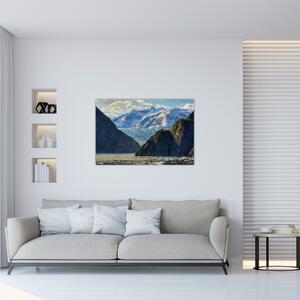 Tablou cu peisaj cu munții (90x60 cm)