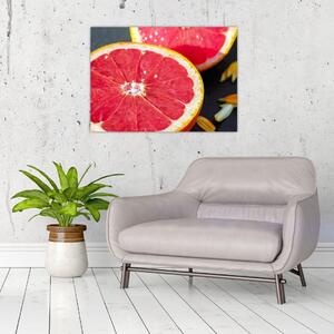 Tablou cu grapefruit tăiat (70x50 cm)