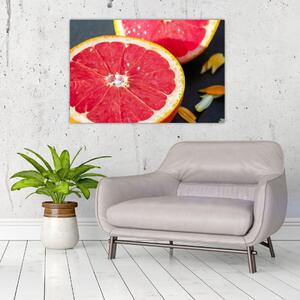 Tablou cu grapefruit tăiat (90x60 cm)