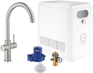 Grohe Blue set starter cu baterie bucătărie pe picior SuperSteel 31323DC2