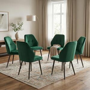 Set 6 Scaune Elira Verde