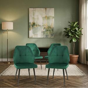 Set 4 Scaune Elira Verde