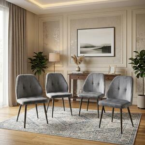 Set 4 Scaune Elira Gri